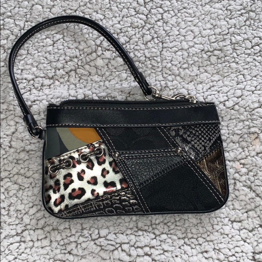 coach animal print wristlet